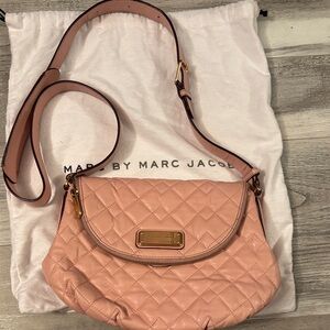 Marc Jacobs Blush Quilted Crossbody Bag